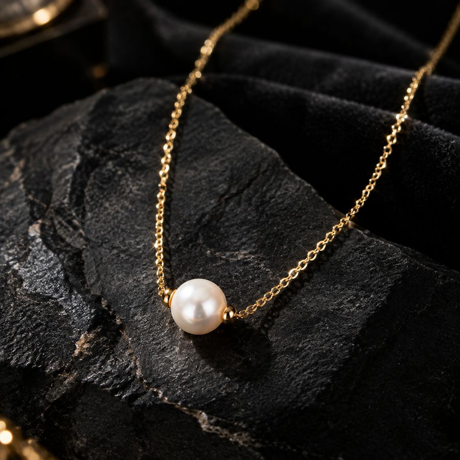 Collar Perla de río